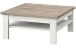 SetOne by Musterring Couchtisch, Schwarz, Eiche, Holz, Metall, Eiche, massiv,