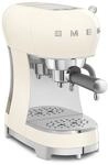 Smeg Espressomaschine 50s Style, Creme, Metall, Kunststoff, 1100 ml,...