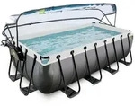 Exit Toys Pool-Set, Schwarz, Kunststoff, 200x100x400 cm, CE, Freizeit, Pools und