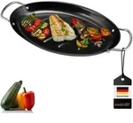 bremermann Fisch-Grillpfanne,, Schwarz, Metall, 39.5x3.5x20.5 cm, Grills &