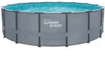 Pool, Anthrazit, Kunststoff, 122 cm, Freizeit, Pools und Wasserspa&szlig;, Pools,
