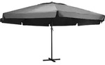 vidaXL Sonnenschirm, Anthrazit, Textil, 600x600 cm, Sonnenschutz & Sichtschutz,