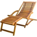 vidaXL Liegestuhl, Braun, Holz, 70x69x150 cm, Gartenm&ouml;bel, Gartenliegen
