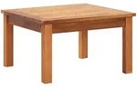 vidaXL Garten-Couchtisch, Braun, Holz, quadratisch, 60x36x60 cm, Gartenm&ouml;bel,