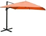 MCW Ampelschirm, Orange, Textil, 400x300 cm, Sonnen- & Sichtschutz, Sonnenschirme,