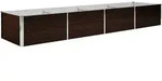 vidaXL Garten-Hochbeet, Braun, Metall, 320x45x80 cm, Gartenzubeh&ouml;r, Hochbeete