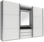 P & B Schwebet&uuml;renschrank Wimex Magic, Silber, Wei&szlig;, Glas, Holzwerkstoff, 5