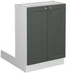 Vicco K&uuml;cheninsel, Gr&uuml;n, Wei&szlig;, Holzwerkstoff, Rechteckig, 60x82x30 cm,...
