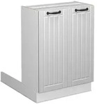Vicco K&uuml;cheninsel, Wei&szlig;, Wei&szlig;, Holzwerkstoff, Rechteckig, 60x82x30 cm,...
