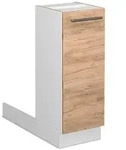 Vicco K&uuml;cheninsel, Eiche, Wei&szlig;, Holzwerkstoff, Rechteckig, 30x82x30 cm,...