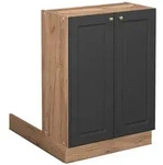 Vicco K&uuml;cheninsel, Anthrazit, Honigeiche, Holzwerkstoff, Rechteckig, 60x82x30 cm,