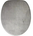 Sanilo Wc-Sitz, Grau, Holzwerkstoff, Oval, 38x6x47 cm, Badezimmer, WC Ausstattung, WC