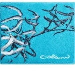 Grund Badteppich Colani 23, T&uuml;rkis, Textil, B&auml;ume, rechteckig, 50x60 cm, Oeko-Tex&reg;