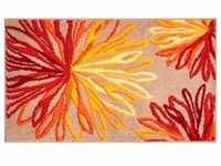 Grund Badteppich Art, Orange, Beige, Textil, Blume, rechteckig, 60x100 cm,...