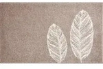 Grund Badteppich Duetto, Taupe, Textil, Bl&auml;tter, rechteckig, 70x120 cm,...