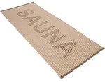 Vossen Saunatuch Camden, Grau, Textil, Schriftzug, 80x200 cm, Oeko-Tex&reg; Standard