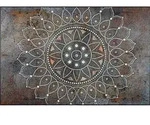 wash+dry Flachwebeteppich Madhana, Braun, Textil, Ornament, rechteckig, 115x175 cm,