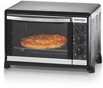 Rommelsbacher Minibackofen, Schwarzchrom, Metall, 44x28.5x33.5 cm, Gr&uuml;ner Punkt,
