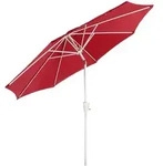 MCW Sonnenschirm, Rot, Textil, 300x300 cm, Sonnen- & Sichtschutz, Sonnenschirme