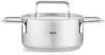 Fissler Kochtopf Pure, Silber, Metall, 1.9 L, Made in Germany, breiter Sch&uuml;ttrand,