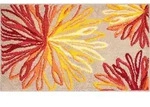 Grund Badteppich Art, Orange, Beige, Textil, Blume, rechteckig, 70x120 cm, Oeko-Tex&reg;