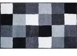 Grund Badteppich Bona, Grau, Schwarz, Wei&szlig;, Textil, Karo, rechteckig, 70x120 cm,