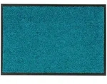 Astra Fussmatte, T&uuml;rkis, Textil, Uni, rechteckig, 80x120 cm, rutschfest, f&uuml;r