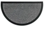 Astra FU&szlig;MATTE Border Star, Grau, Textil, oval, 40x70 cm, rutschfest, Teppiche &