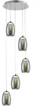 Brilliant Led-H&auml;ngeleuchte Metropolis, Chrom, Metall, Glas, F, 180 cm, CE,