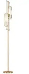 Maytoni Stehleuchte Modern, Gold, Metall, Stein, l&auml;nglich,l&auml;nglich, 160 cm, CE,