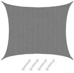 Amanka Sonnensegel, Grau, Kunststoff, Rechteckig, 500x600 cm, Sonnenschutz &