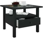 ebuy24 Couchtisch, Schwarz, Holzwerkstoff, 54x42x54 cm, Wohnzimmer, Wohnzimmertische,