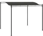 vidaXL Pavillon, Anthrazit, Metall, Rechteckig, 240x255x300 cm, Sonnen- &