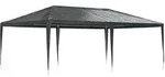 vidaXL Profi-Partyzelt, Anthrazit, Kunststoff, 400x275x600 cm, Sonnenschutz &