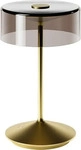 Sigor Akku-Tischleuchte Numotion, Gold, Metall, rund,rund, warmwei&szlig;,...