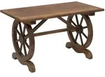 Outsunny Gartentisch,, Natur, Holz, 60x65x110 cm, Gartenm&ouml;bel, Gartentische,