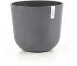 Ecopots Blumentopf, Grau, Kunststoff, Beton Optik, Rund, 30.5 cm, Dekoration,...