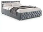 Juskys Polsterbett, Dunkelgrau, Holz, 120x200 cm, Schlafzimmer, Betten, Polsterbetten