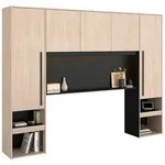 Vente-Unique Bettbr&uuml;cke, Natur, Holz, Uni, 2-Sitzer, 9 F&auml;cher, 140x200 cm,