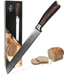 Wakoli Brotmesser, Braun, Holz, Metall, 30 cm, Kochen, K&uuml;chenmesser, Brotmesser