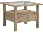 Mid.you Couchtisch Lingis, Honigeiche, Holzwerkstoff, 1 Schublade(n) Schubladen,
