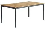 Gardenson Gartentisch, Anthrazit, Teak, Holz, Teakholz, vollmassiv, rechteckig, rund,