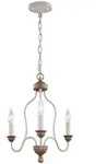 Elstead Lighting Kronleuchter Hartsville, Wei&szlig;, Kernbuche, Metall, Glas, 59.7...