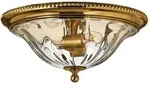 Elstead Lighting Deckenleuchte Cambridge, Messing, Metall, Glas, 18.6 cm, RoHS,