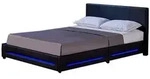 Home Deluxe Led, Schwarz, Kunststoff, Schlafzimmer, Betten, Polsterbetten