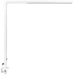 Beliani Schreibtischlampe, Wei&szlig;, Metall, 121x120x4 cm, Lampen & Leuchten,