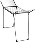 Leifheit Standtrockner Pegasus 150 Solid Black, Schwarz, Metall, 94.5x54.5x7 cm, Made