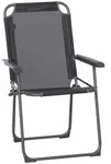 Siena Garden Campingsessel, Anthrazit, Metall, Textil, Rundrohr, 58x95x70 cm,