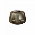 Blomus Laterne Lito, Graubraun, Metall, bauchig, 10 cm, Dekoration, Windlichter...