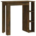 vidaXL Bartisch, Braun, Holzwerkstoff, 50x103.5x102 cm, Esszimmer, Barm&ouml;bel,